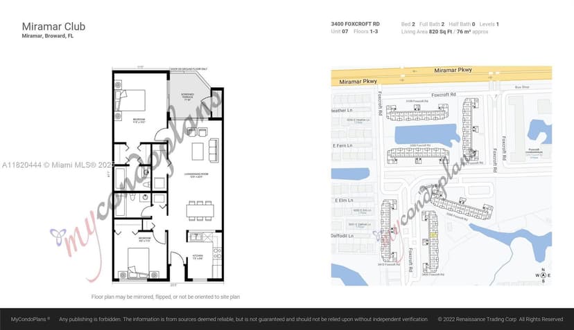 3400 Foxcroft Rd # 107, Miramar FL 33025