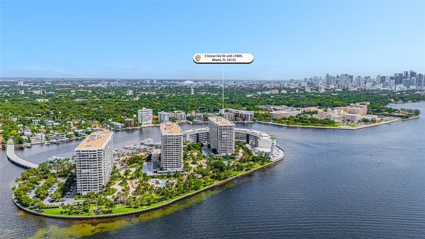 3 Grove Isle Dr # C1804, Miami FL 33133